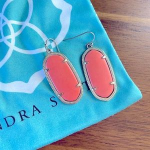 Kendra Scott coral earrings